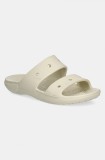 Crocs papuci Classic Sandal femei, culoarea bej 206761