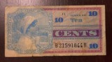 Certificat militar de plata - SUA - 10 Cents 1968