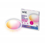 Plafoniera LED RGB WiZ SuperSlim, Wi-Fi, control vocal, 32W, 3750 lm, lumina