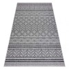 Covor SISAL SION Zig Zag, Caro Boho 22168 țesute plate negru / ecru, 80x300 cm