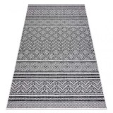 Covor SISAL SION Zig Zag, Caro Boho 22168 țesute plate negru / ecru, 70x200 cm