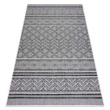 Covor SISAL SION Zig Zag, Caro Boho 22168 țesute plate negru / ecru, 80x300 cm