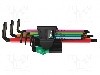 Set chei imbus Hex-Plus, o&amp;amp;#355;el, HEX 1,5mm, HEX 2,5mm, HEX 2mm, HEX 3mm, HEX 4mm, HEX 5mm, HEX 6mm, lungime {{Lungime totala}}, WERA - 05022534001 foto