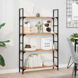 VidaXL Rafturi suspendate 2 buc. 80x20x2 cm lemn masiv acacia netratat
