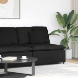 VidaXL Modul central de canapea modulară cu perne, negru, 100 cm