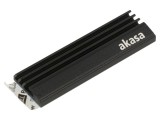 Radiator extrudat negru din aluminiu 71mm x 22mm x 6,4mm