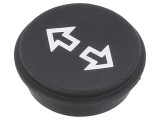 Tastă rotundă neagră &Oslash;21mm