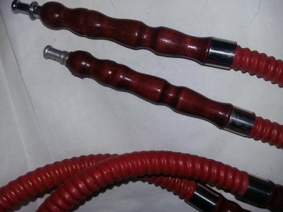 2 FURTUNE ROSI PENTRU NARGILEA,FURTUN NARGHILEA 96 CM,Stare Foto,T.GRATUIT foto