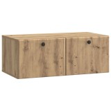 vidaXL Oglindă TV montată pe perete Stejar Artizanal 78,5 x 41 x 30 cm 899204