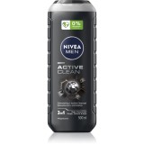 NIVEA MEN Active Clean gel de duș pentru barbati 500 ml