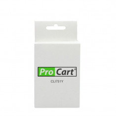 Cartus compatibil pentru canon cli-571xl yellow 11 ml, procart, capacitate mare MultiMark GlobalProd