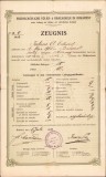 HST A930 Certificat școlar Eduard Fabini 1912 București