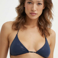 Tommy Jeans sutien de baie culoarea bleumarin, cupa usor rigidizata, UW0UW05074