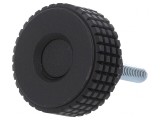 Buton de Reglare M5 Negru 31mm