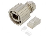 Mufă RJ45 Cat6a Ecranată 8p8c
