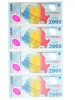 Romania lot 4 bancnote 2000 Lei 1999 UNC serii consecutive 005A,vedeti imaginile