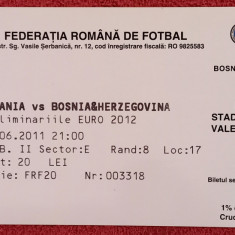 Bilet meci fotbal ROMANIA - BOSNIA&HERZEGOVINA (03.06.2011)