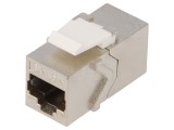 Adaptor Soclu PIN 8 Cat 6a Ecranat Keystone PoE Metalic