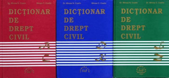 Dictionar de drept civil Volumele 1-3 - Mircea N. Costin (xx447)