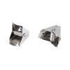 Set 2 clipsuri metalice, latime 12 mm, dimensiuni 14 x 22 mm, argintii, Crisalida