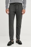 Joop! pantaloni culoarea gri, mulată, 30047667