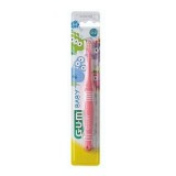 Periuta de Dinti, GUM, Baby, cu Peri foarte Moi, Varsta 0-2 Ani, Roz