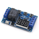 Modul timer programabil DC 6-30V Micro USB 5V cu afisaj display LED