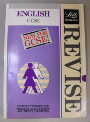 REVISE ENGLISH - A COMPLETE REVISION COURSE FOR GCSE by STEPHEN TUNNICLIFFE ...DENYS THOMPSON , 1987 foto