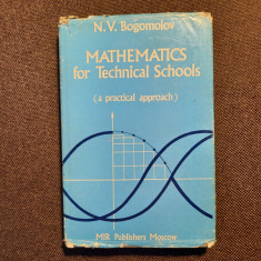 MATHEMATICS FOR TEHNICAL SCHOOLS N V BOGOMOLOV