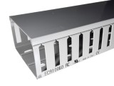 Canal cablu perforat slitat Elettrocanali 100x60mm gri pentru circuite electrice