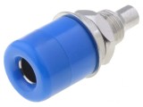 Soclu Banană 4mm 20A Albastru Nichelat