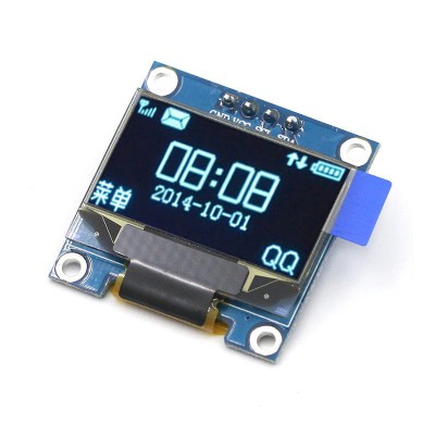 Display 0.96&amp;quot; OLED 128x64 IIC I2C Arduino ( ALBASTRU - BLUE ) (d.618) foto