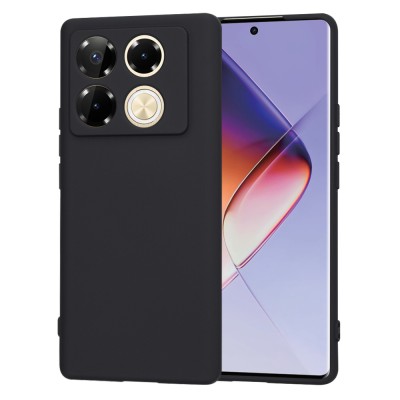 Husa silicon Infinix Note 40 Pro 4G Techsuit SoftFlex, negru foto