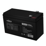 Cumpara ieftin Acumulator UPS nJoy GP09122F 12V 9Ah VRLA AGM, Terminale F2, Durata 5 Ani, Negru