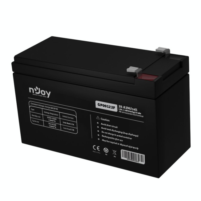 ACUMULATOR NJOY GP09122F 12V Tip VRLA AGM Terminale F2 Durata