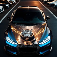 Folie Capota Auto Hood Art rezistenta la exterior, marime L (180 x 130cm) - Cod: AVX-CAPOTA-029L