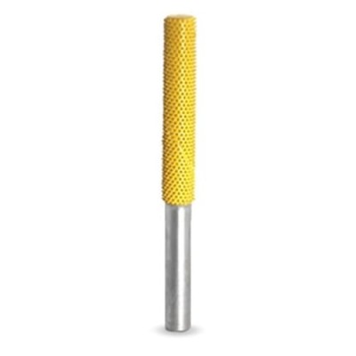 Biax cilindric cu v&amp;acirc;rf plat &amp;Oslash; 6,4 mm &amp;ndash; ax 6 mm, Granulatie Saburr FINA - GALBENA foto