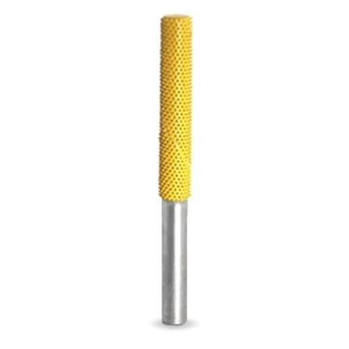Biax cilindric cu v&acirc;rf plat &Oslash; 6,4 mm &ndash; ax 6 mm, Granulatie Saburr FINA - GALBENA