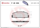 BREMBO P 49 036 PRIME LINE set placute frana,frana disc