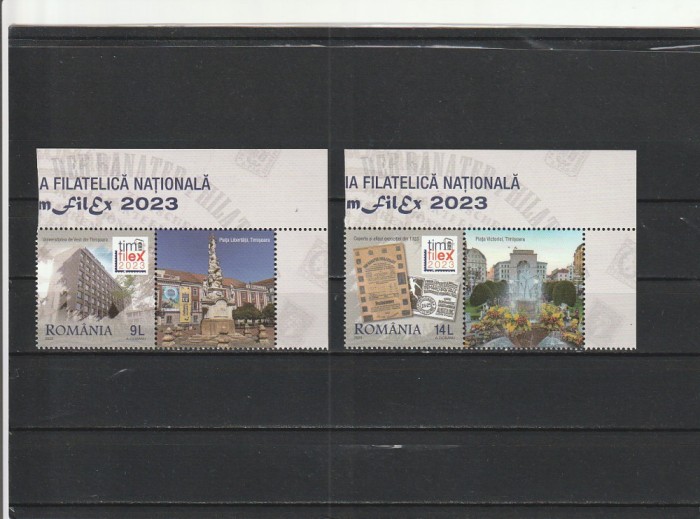 ROMANIA 2023 LP 2436 TIMFILEX 2023 SERIE CU VINIETA MNH NESTAMPILATA
