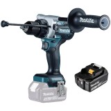 Makita DHP486Z + BL1830B - Masina de gaurit si insurubat cu percutie 125 Nm + Acumulator Li-Ion 18 V 3 Ah