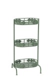 Cumpara ieftin Raft pardoseala fier verde 39 x 27 x 80 cm