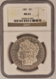 United States, SUA, Statele Unite, 1 Dollar 1881 MS 61 KM#110 Morgan Dollar, America de Nord