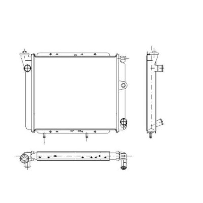 Radiator racire Renault 9/R9 07.1981-03.1986; Renault 11/R11 02.1983-03.1986 Motorizare 1, 6 D 40kw Diesel, tip climatizare fara AC, cutie Manuala, d foto