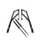 Set 2 balamale si 2 pistoane 1500N pentru ridicare somiere pat