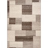 Covor Model Daffi 13027-140, Marime 50 x 80 cm, Bej, Maro, Inaltime Fir 6 mm, Antialergic, Polipropilena, Living, Dormitor, Sufragerie, Birou