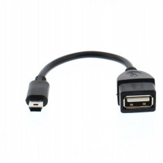 Adaptor OTG mini USB-B la USB-A T-M 0.1m, ADAPT-USBF/MUSB/OTG-0.15BK-WL