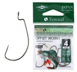 Jig Offset Mikado Sensual Worm BN, Nr.1, 4buc/plic