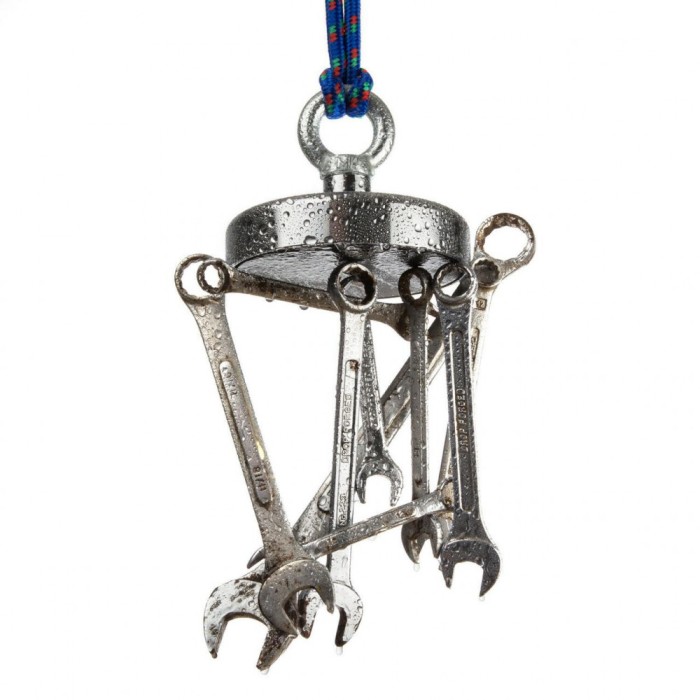 Magnet Fishing puternic D90 mm cu peste 320 Kg Forta prindere magnet acvatic