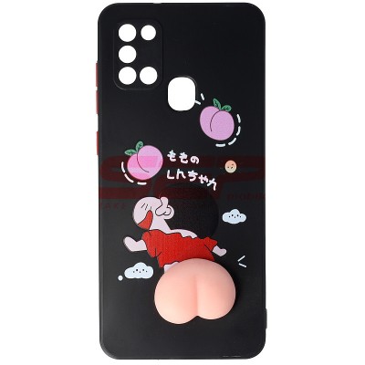 Toc TPU 3D Squishy Samsung Galaxy A21s Black foto